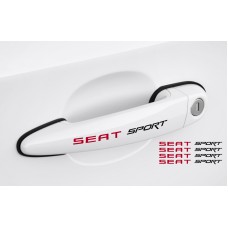 Decal to fit Seat Sport Door handle decal set 4pcs, 120mm