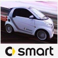 Decal to fit Smart Logo side decal 2 pcs. set 35cm
