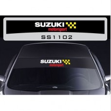 Decal to fit Suzuki Motorsport windscreen sun stripe decal