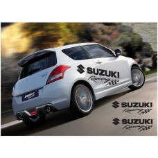 Aufkleber passend für Suzuki Swift Racing Seitenaufkleber Aufkleber 2Stk. Satz 1400mm