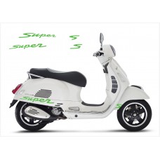 Decal to fit Vespa GT GTS Super Sport side decal Super V1 (green)