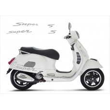 Decal to fit Vespa GT GTS Super Sport side decal Super V1 (silver)