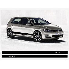 Decal to fit VW GTI side decal Racing Stripes decal set