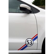 Decal to fit VW HERBIE 53 side decal 2pcs. set