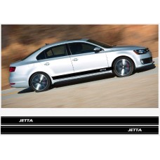 Aufkleber passend für VW Jetta Seitenaufkleber Racing Stripes Aufkleber Satz