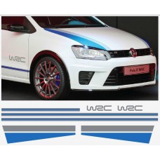 Aufkleber passend für VW Polo R WRC Seitenaufkleber Haubenaufkleber Aufkleber Satz