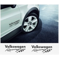 Aufkleber passend für VW Racing Seitenaufkleber 30cm 2Stk. Satz