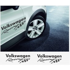 Aufkleber passend für VW Racing Seitenaufkleber 50cm 2Stk. Satz