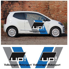 Aufkleber passend für VW Volkswagen Up Up! Seitenaufkleber Aufkleber Satz Motorsport Racing